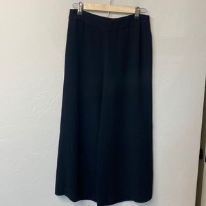 Madewell black wide leg crop pants size 4